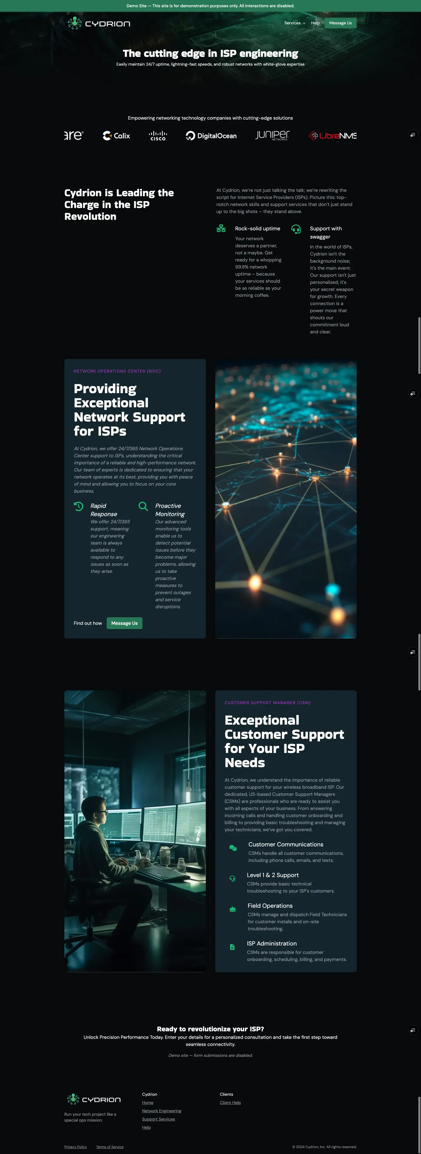 Cydrion website preview