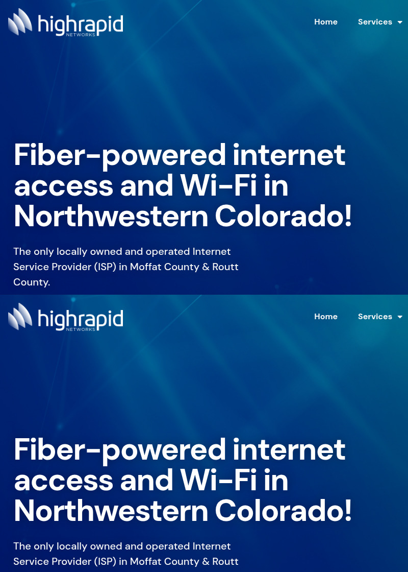 High Rapid Networks website